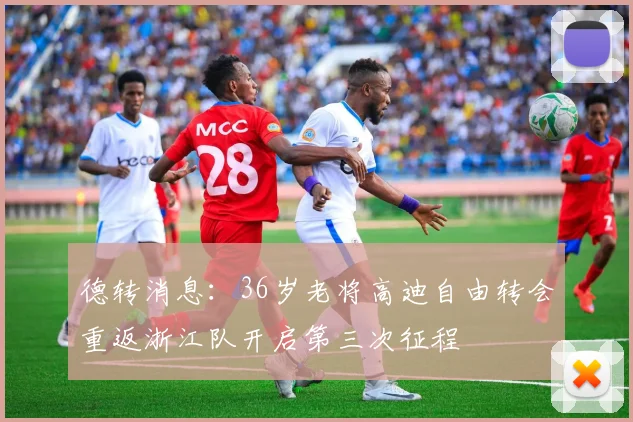 德转消息：36岁老将高迪自由转会重返浙江队开启第三次征程